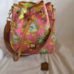 Disney Dooney & Bourke Bag Winnie The Pooh And Pals Drawstring Shoulder Bag